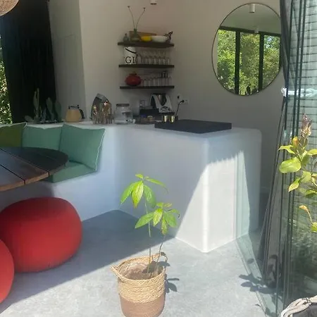 Duinenhuisje, Poolhouse Met Prive Zwembad En Buitendouche Hébergement de vacances *